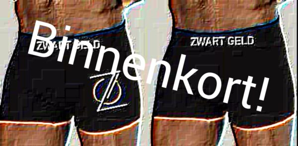 Zwart geld design onderbroeken binnenkort